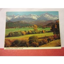 ROCKY MOUNTAINS in colorful COLORADO. USA . used postcard 1982 pm /