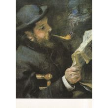 Auguste Renoir Claude Monet Portrait Painting Postcard
