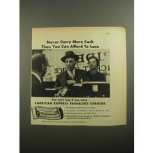1956 American Express Travelers Cheques Ad