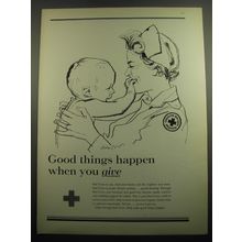 1960 Red Cross Ad - Good things happen when you give