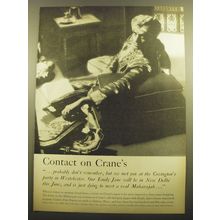 1960 Crane's Stationery Ad - Contact on Crane's