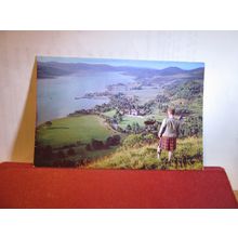 INVERARAY CASTLE from DUNIQUAICH HILL, SCOTLAND unused postcard by M & L. =