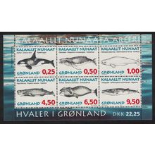 Greenland Whales MS 1996 MNH SG#MS302 MI#Block 10