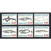 Greenland Whales 6v 1996 MNH SG#296-301 Sc#303-308