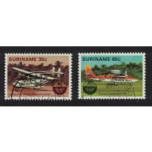 Suriname 40th Anniversary of ICAO 2v 1984 CTO SG#1178-1179