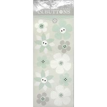 Mother Of Pearl & Buttons Stamp Set. App 10x20cm. Stamping Cardmaking Crafts