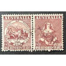 AUSTRALIA 1950 SG 0239/40 USED PAIR #2