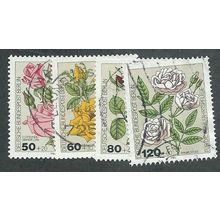 BERLIN -1982 SET 'HUMANITARIAN - ROSES' (4v) FINE USED (EBID44-867)