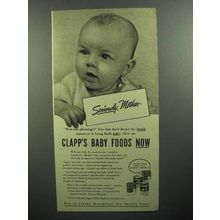 1944 Clapp's Baby Food Ad - Seriously, Mother