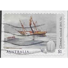 AUS 2017 $1.00 (S/A) 'SHIPWRECKS -CLONMEL' ON PAPER FINE USED (EBID25-863)