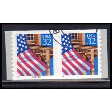 Used 2915A 32c U.S. Flag Over Porch Very Fine CNP Left 55555A P/UL PA1817