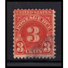 Used J82a 3c Postage Due Average K1435