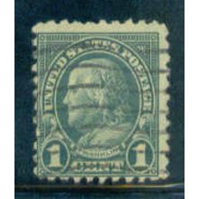 Used 581 1c Benjamin Franklin Average A16311