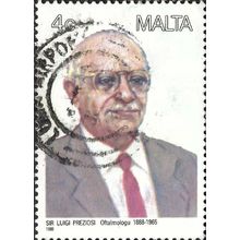 MALTA, Sir Luigi Preziosi, white 1988, 4c