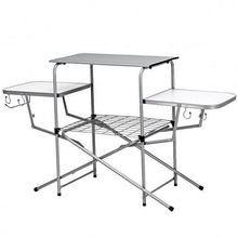 Foldable Outdoor BBQ Table Grilling Stand