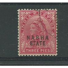 india states nabha state sg36 sg 36 used fu 1900