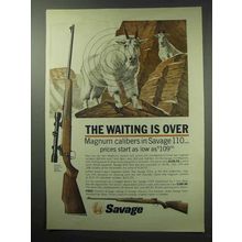 1963 Savage 110 Rifle Ad - The Waiting Is Over