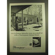 1965 LOF Thermopane Glass Ad - Roman Splendor