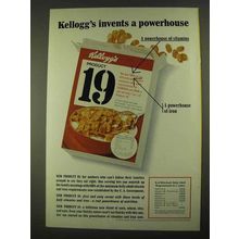 1968 Kellogg's Product 19 Cereal Ad - A Powerhouse