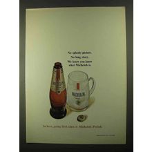 1968 Michelob Beer Ad - No Splashy Picture
