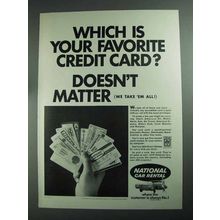 1968 National Car Rental Ad - Which is Your Favorite?