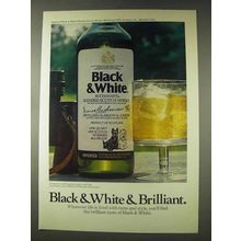 1976 Black & White Scotch Ad - Brilliant