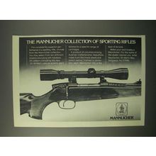 1980 Mannlicher Rifle Ad - Sporting Rifles
