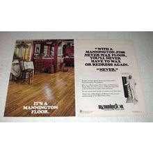 1980 Mannington JT88 Never-Wax Floor Ad, Ed McMahon