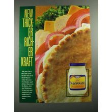 1987 Kraft Real Mayonnaise Ad - Thicker Richer