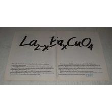 1987 IBM Computers Ad - La2-xEAxCuO4