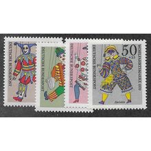 GER 1970 M/M (SET) ' WELFARE FUND - PUPPETS (4v)' (EBID53-793)