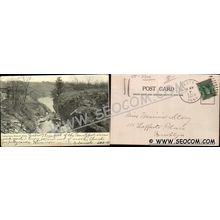 CT Norwich Postcard Indian Leap Undivided Back ct_box4~2306