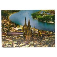 DOM UND RHEIN, KOLN , COLOGNE, GERMANY unused vintage postcard (a) =