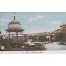 Messina Giardino A Mare Italian Antique Postcard
