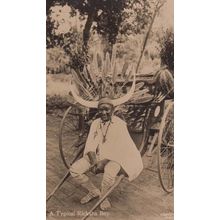 Twin Piccaninnies African Children Cricket Ball Deaf Ears Real Photo Postcard