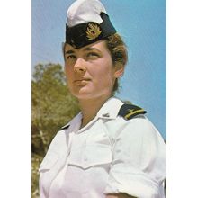 Isreal Israeli Woman Officer Military Postcard