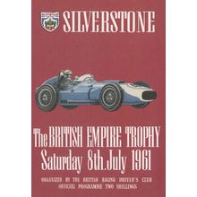 Silverstone 1961 Grand Prix British Empire Trophy Postcard