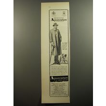 1952 Aquascutum The Avenue Coat Ad - Presenting Aquascutum of London England