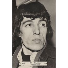 Bill Wyman The Rolling Stones Rare Brel CS181 Old Photo Postcard