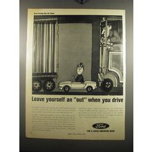 1967 Ford Cars Ad - Leave yourself an out when you drive