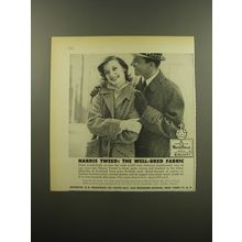 1959 Harris Tweed Fashion Advertisement - The well-bred fabric