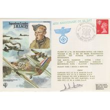 JH Lacey D-Day Squadron Leader Military Swastika Hand Signed FDC