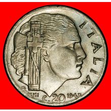 Ⰶ WARTIME (1939-1945): ITALY ★ 20 CENTESIMOS 1943R! ★LOW START★NO RESERVE