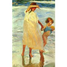 Sorolla_Joaquin_Las_Dos_Hermanas Poster Canvas Movie Film Print A0 A1 A2 A3 A4 A