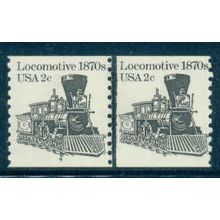1897A 2c Locomotive Fine MNH Dry Gum CNP Left 4 W0438