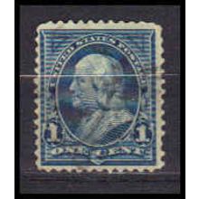 Used 264 1c Benjamin Franklin Just Clears RA1038