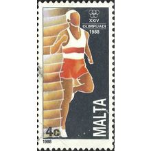 MALTA, OLYMPICS, Seoul, track, brown 1988, 4c