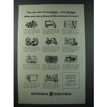 1948 General Electric Home Freezer Ad - You Can Start Living Better