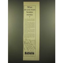 1966 Columbus Laboratories Battelle Memorial Institute Ad - What do You Want