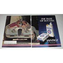 1984 2-pg Vantage Cigarette Ad - The Taste of Success